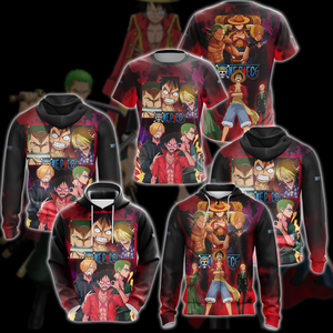 One Piece Luffy Sanji Zoro Anime Manga 3D All Over Print T-shirt Tank Top Zip Hoodie Pullover Hoodie Hawaiian Shirt Beach Shorts Jogger   