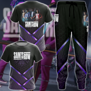 Saints Row Video Game 3D All Over Print T-shirt Tank Top Zip Hoodie Pullover Hoodie Hawaiian Shirt Beach Shorts Jogger   