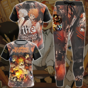 The Promised Neverland Anime All-Over T-shirt Hoodie Tank Top Hawaiian Shirt Beach Shorts Joggers   