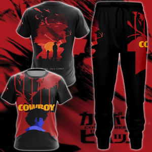 Cowboy Bebop 3D All Over Print T-shirt Tank Top Zip Hoodie Pullover Hoodie Hawaiian Shirt Beach Shorts Jogger   