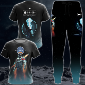 Starfield Video Game 3D All Over Printed T-shirt Tank Top Zip Hoodie Pullover Hoodie Hawaiian Shirt Beach Shorts Joggers   