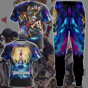 Kingdom Hearts Sora & Riku Video Game 3D All Over Printed T-shirt Tank Top Zip Hoodie Pullover Hoodie Hawaiian Shirt Beach Shorts Jogger   