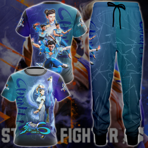 Street Fighter 6 Chun-Li Video Game All-Over T-shirt Hoodie Tank Top Hawaiian Shirt Beach Shorts Joggers   