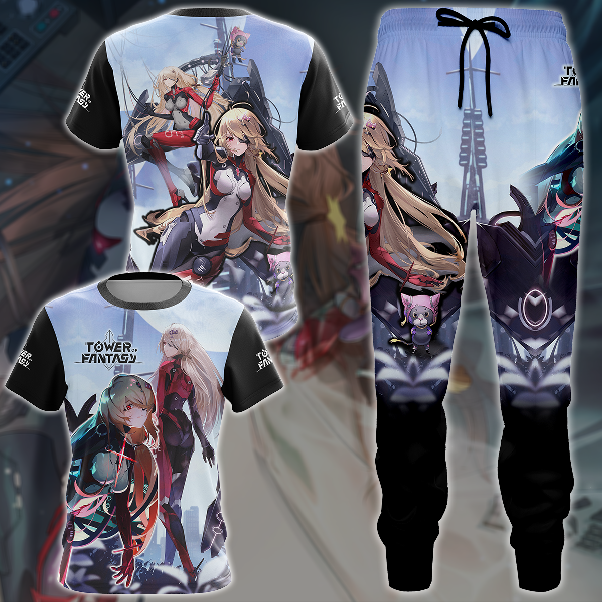 Tower Of Fantasy Video Game 3D All Over Printed T-shirt Tank Top Zip Hoodie Pullover Hoodie Hawaiian Shirt Beach Shorts Jogger