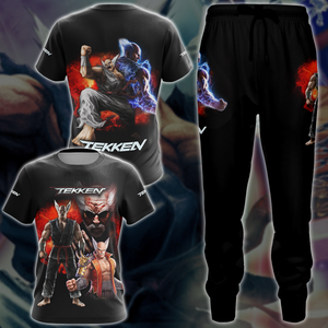 Tekken Heihachi Mishima Video Game 3D All Over Print T-shirt Tank Top Zip Hoodie Pullover Hoodie Hawaiian Shirt Beach Shorts Jogger   