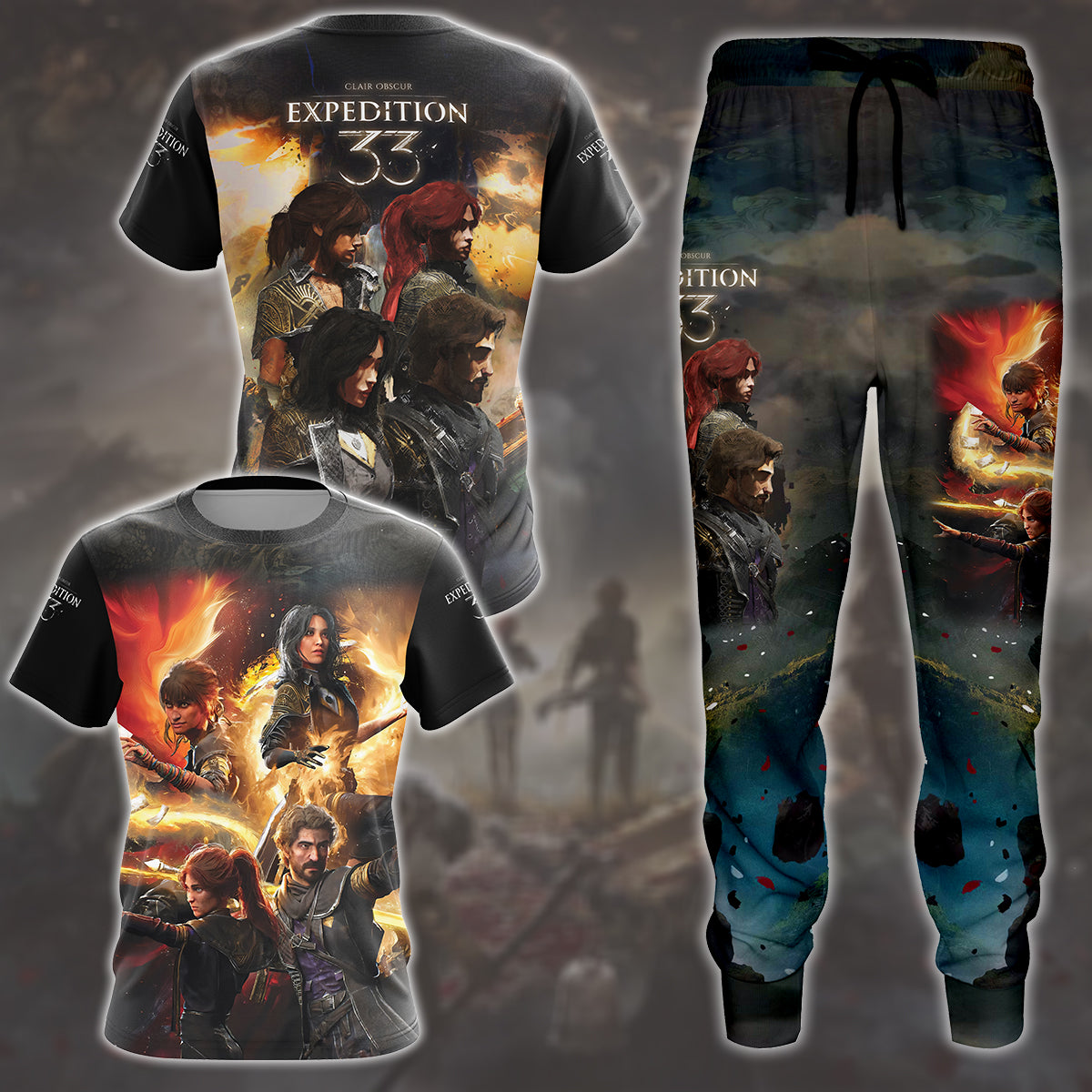 Clair Obscur: Expedition 33 Video Game All Over Printed T-shirt Tank Top Zip Hoodie Pullover Hoodie Hawaiian Shirt Beach Shorts Joggers