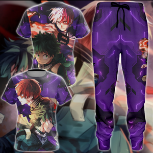 My Hero Academia: Deku x Todoroki 3D All Over Print T-shirt Tank Top Zip Hoodie Pullover Hoodie Hawaiian Shirt Beach Shorts Jogger   