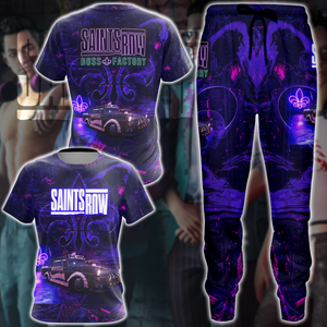 Saints Row Video Game 3D All Over Print T-shirt Tank Top Zip Hoodie Pullover Hoodie Hawaiian Shirt Beach Shorts Jogger   