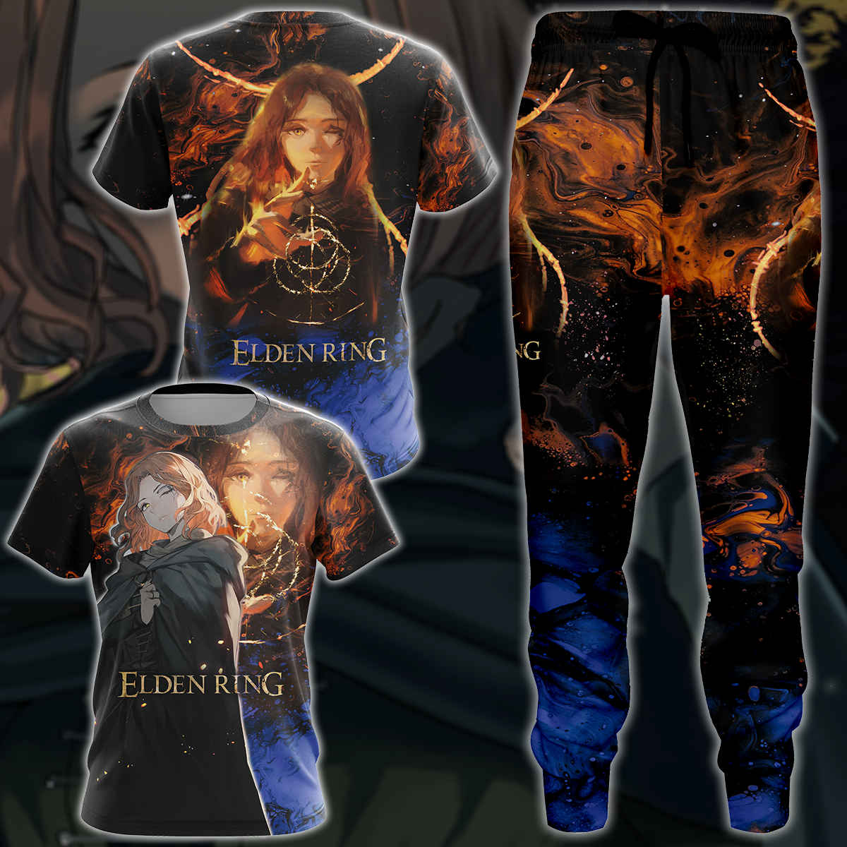 Elden Ring Melina Video Game 3D All Over Print T-shirt Tank Top Zip Hoodie Pullover Hoodie Hawaiian Shirt Beach Shorts Jogger