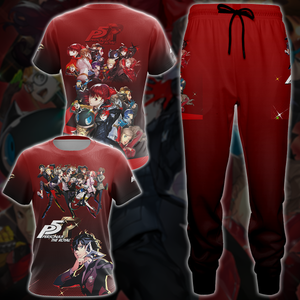 Persona 5 Royal Video Game 3D All Over Print T-shirt Tank Top Zip Hoodie Pullover Hoodie Hawaiian Shirt Beach Shorts Jogger   