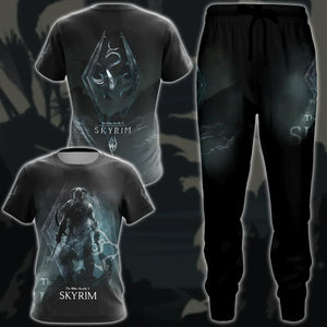 The Elder Scrolls V: Skyrim Video Game 3D All Over Printed T-shirt Tank Top Zip Hoodie Pullover Hoodie Hawaiian Shirt Beach Shorts Jogger   