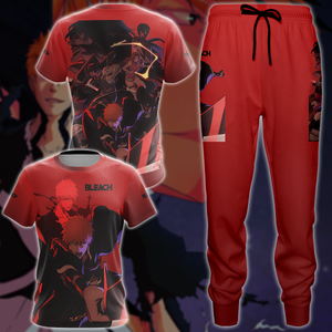 Bleach Anime 3D All Over Print T-shirt Tank Top Zip Hoodie Pullover Hoodie Hawaiian Shirt Beach Shorts Jogger   