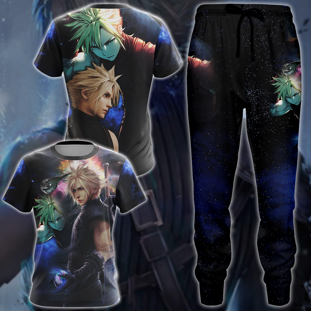 Final Fantasy VII Tidus Video Game 3D All Over Print T-shirt Tank Top Zip Hoodie Pullover Hoodie Hawaiian Shirt Beach Shorts Jogger