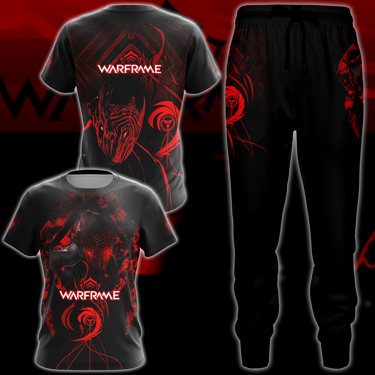 Warframe Video Game 3D All Over Printed T-shirt Tank Top Zip Hoodie Pullover Hoodie Hawaiian Shirt Beach Shorts Joggers