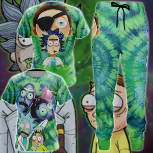 Rick and Morty 3D All Over Print T-shirt Tank Top Zip Hoodie Pullover Hoodie Hawaiian Shirt Beach Shorts Jogger   