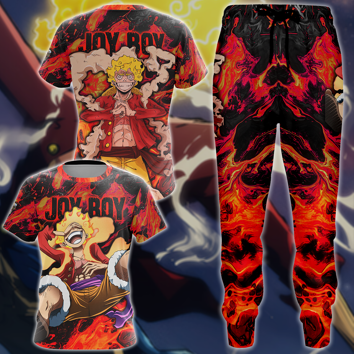 One Piece Joy boy Luffy Anime Manga 3D All Over Print T-shirt Tank Top Zip Hoodie Pullover Hoodie Hawaiian Shirt Beach Shorts Jogger