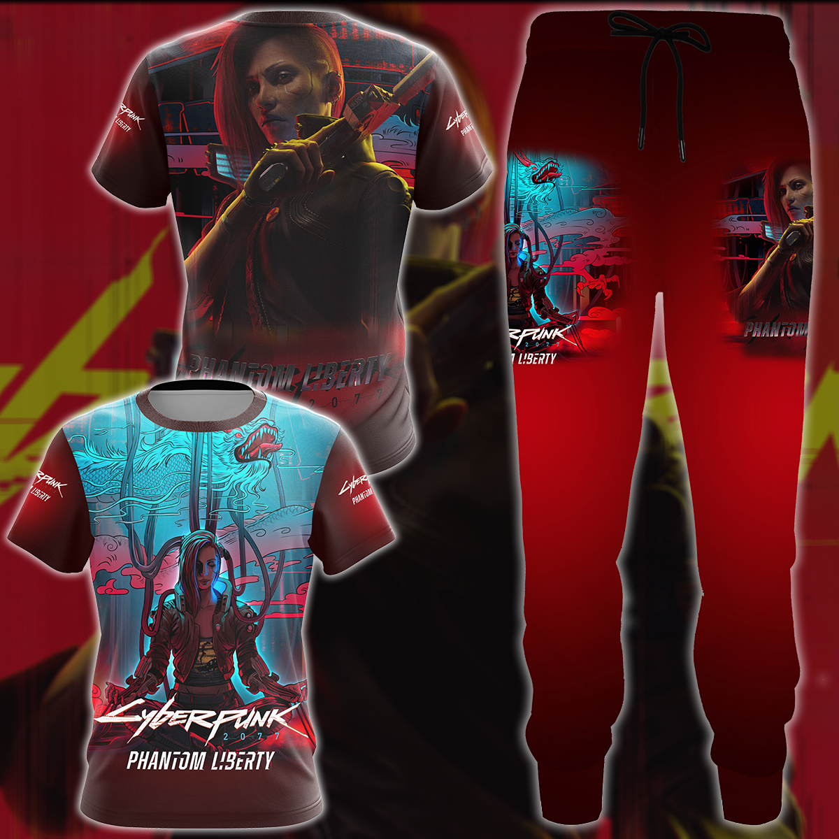 Cyberpunk 2077 2.0 Video Game All Over Printed T-shirt Tank Top Zip Hoodie Pullover Hoodie Hawaiian Shirt Beach Shorts Joggers