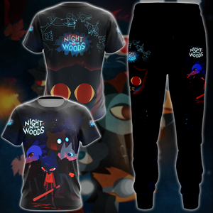 Night in the Woods Video Game All-Over T-shirt Hoodie Tank Top Hawaiian Shirt Beach Shorts Joggers   