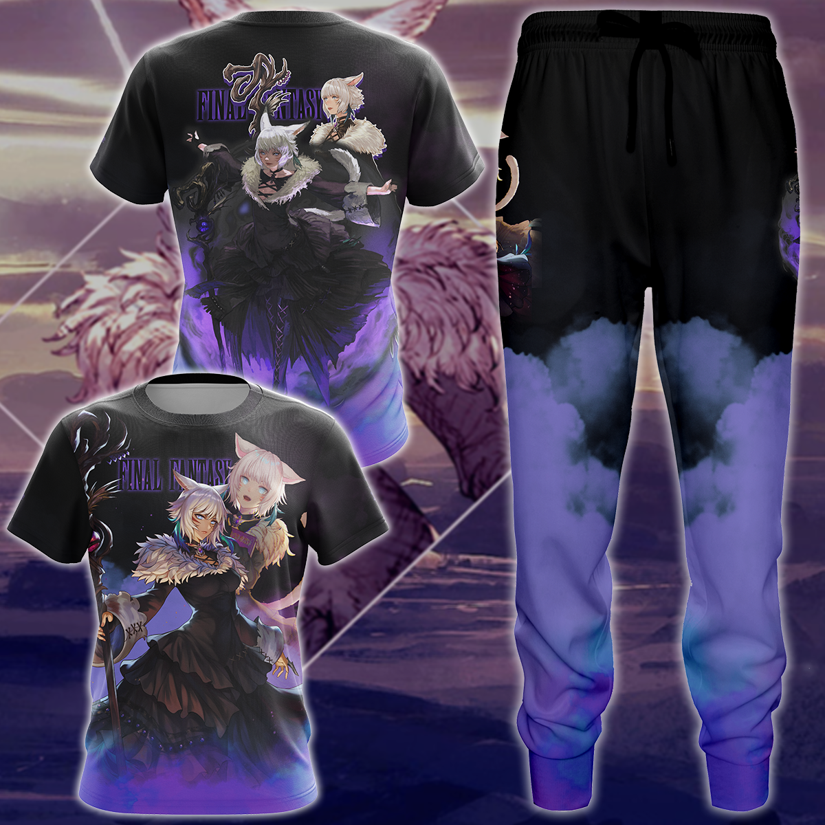 Final Fantasy XIV Y'shtola Video Game 3D All Over Print T-shirt Tank Top Zip Hoodie Pullover Hoodie Hawaiian Shirt Beach Shorts Jogger