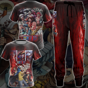 One Piece Luffy Kid Law Anime Manga 3D All Over Print T-shirt Tank Top Zip Hoodie Pullover Hoodie Hawaiian Shirt Beach Shorts Jogger   