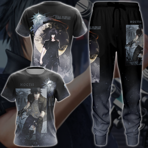 Final Fantasy XV Noctis Video Game 3D All Over Print T-shirt Tank Top Zip Hoodie Pullover Hoodie Hawaiian Shirt Beach Shorts Jogger   