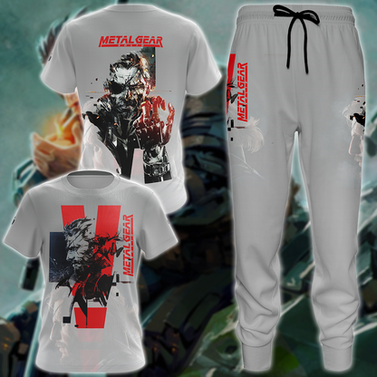 Metal Gear Solid Video Game 3D All Over Print T-shirt Tank Top Zip Hoodie Pullover Hoodie Hawaiian Shirt Beach Shorts Jogger
