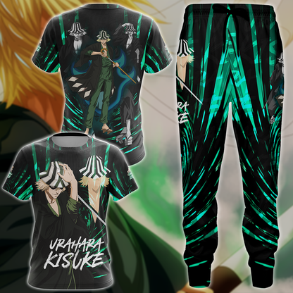 Bleach Kisuke Urahara Anime Manga 3D All Over Print T-shirt Tank Top Zip Hoodie Pullover Hoodie Hawaiian Shirt Beach Shorts Jogger