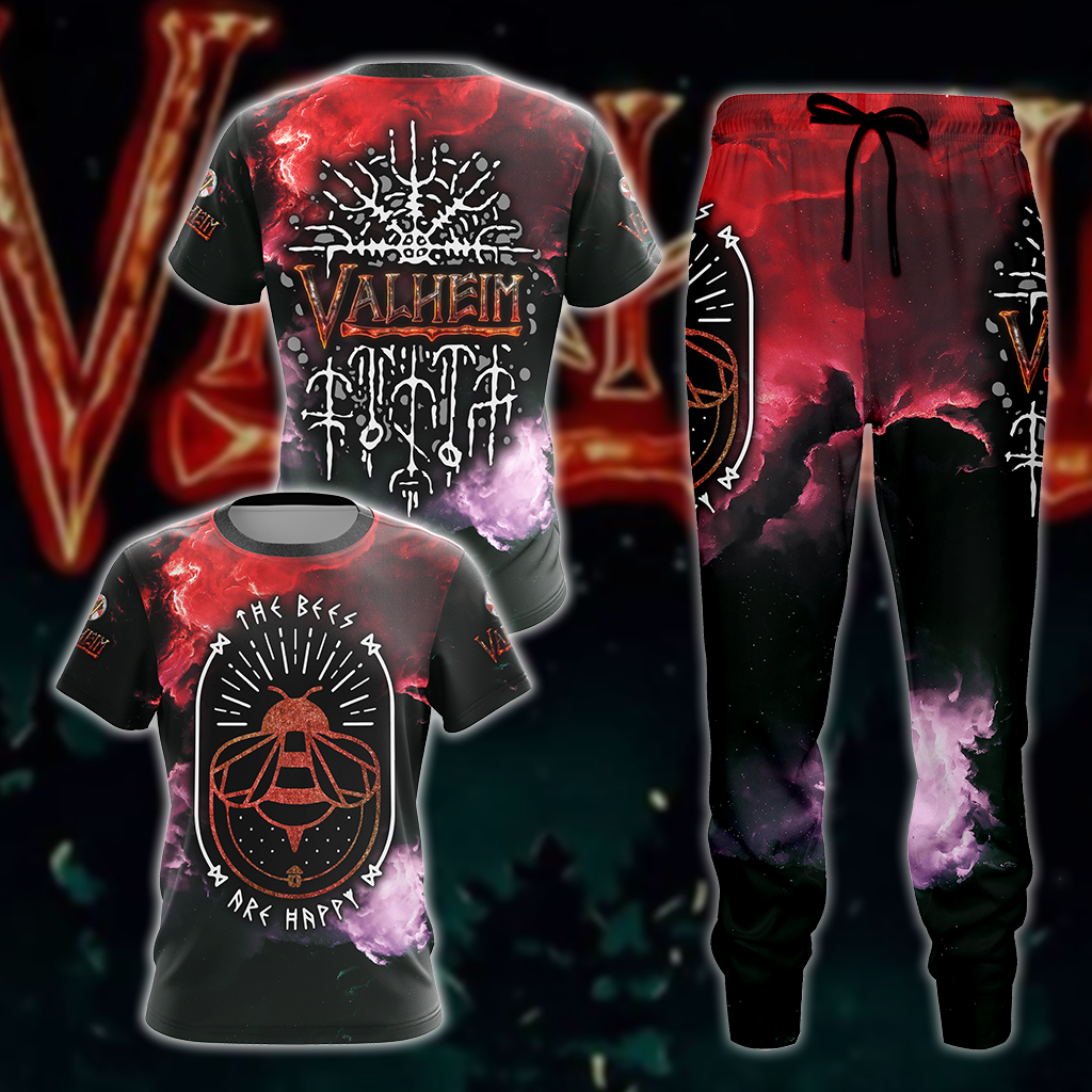 Valheim All 3D Over Print T-shirt Tank Top Zip Hoodie Pullover Hoodie Hawaiian Shirt Beach Shorts Jogger T-shirt