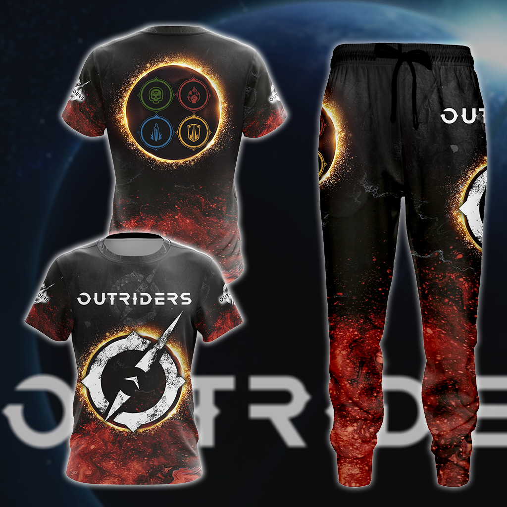 Outriders 3D All Over Print T-shirt Tank Top Zip Hoodie Pullover Hoodie Hawaiian Shirt Beach Shorts Jogger