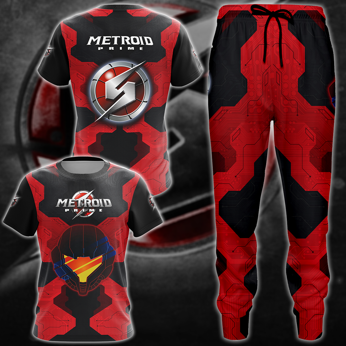 Metroid Prime Remastered Video Game 3D All Over Printed T-shirt Tank Top Zip Hoodie Pullover Hoodie Hawaiian Shirt Beach Shorts Jogger