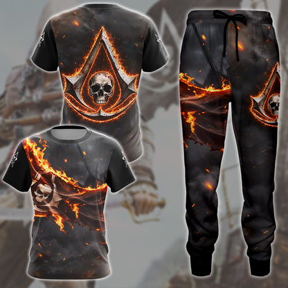 Assassin's Creed Black Flag Video Game All Over Printed T-shirt Tank Top Zip Hoodie Pullover Hoodie Hawaiian Shirt Beach Shorts Joggers