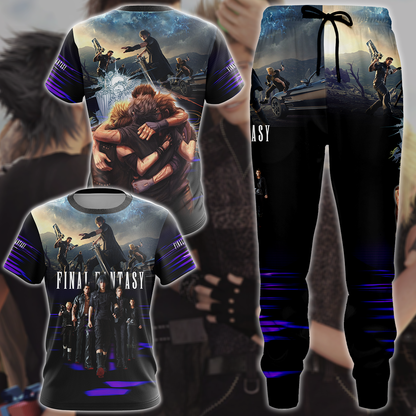 Final Fantasy XV Video Game 3D All Over Print T-shirt Tank Top Zip Hoodie Pullover Hoodie Hawaiian Shirt Beach Shorts Jogger