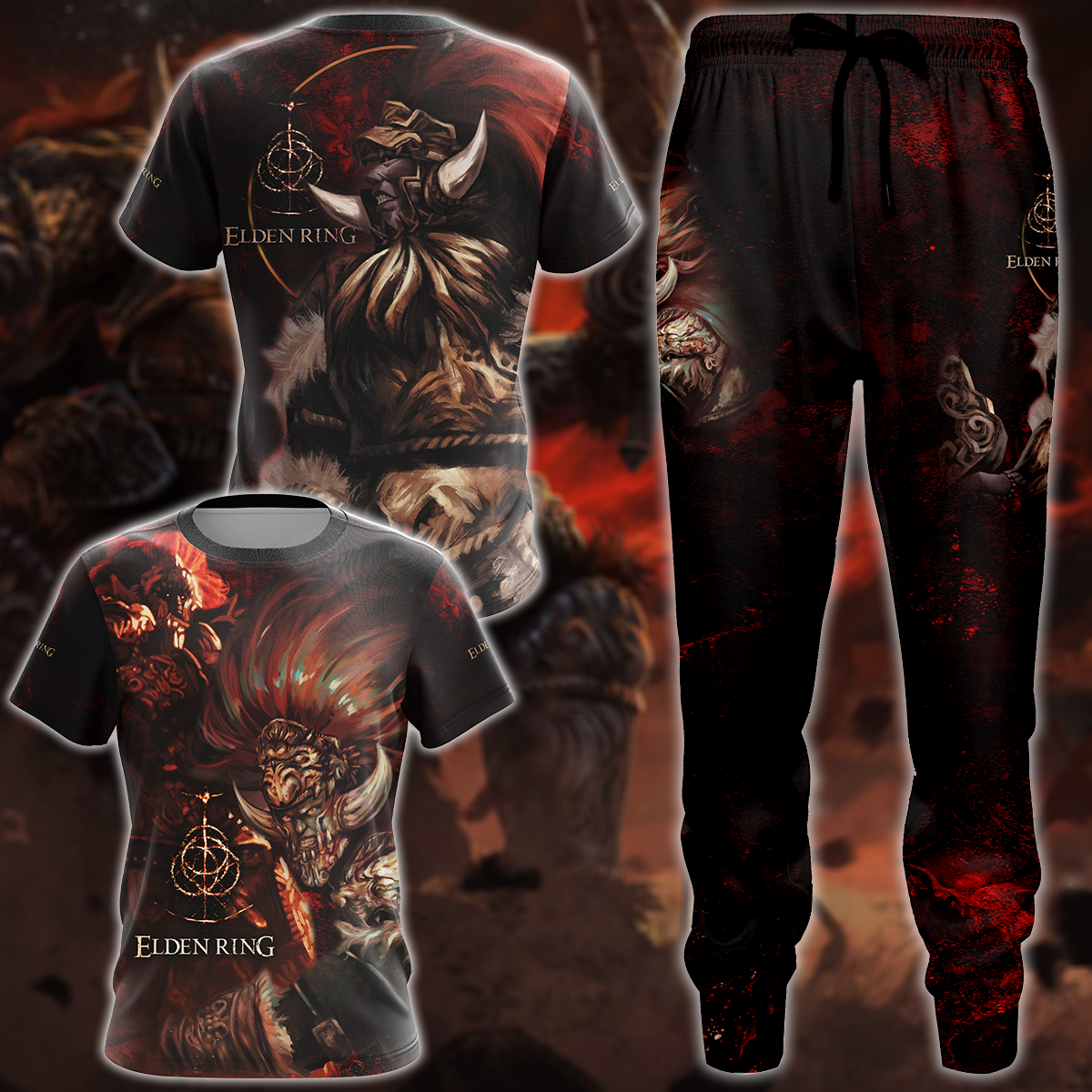 Elden Ring Radahn Video Game 3D All Over Print T-shirt Tank Top Zip Hoodie Pullover Hoodie Hawaiian Shirt Beach Shorts Jogger