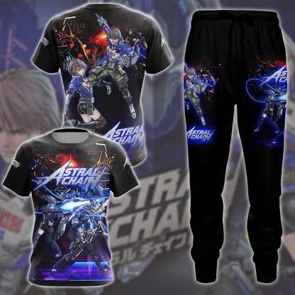 Astral Chain Video Game All Over Printed T-shirt Tank Top Zip Hoodie Pullover Hoodie Hawaiian Shirt Beach Shorts Joggers