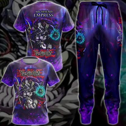 Yu-Gi-Oh! Archfiend Empress Video Game 3D All Over Print T-shirt Tank Top Zip Hoodie Pullover Hoodie Hawaiian Shirt Beach Shorts Jogger