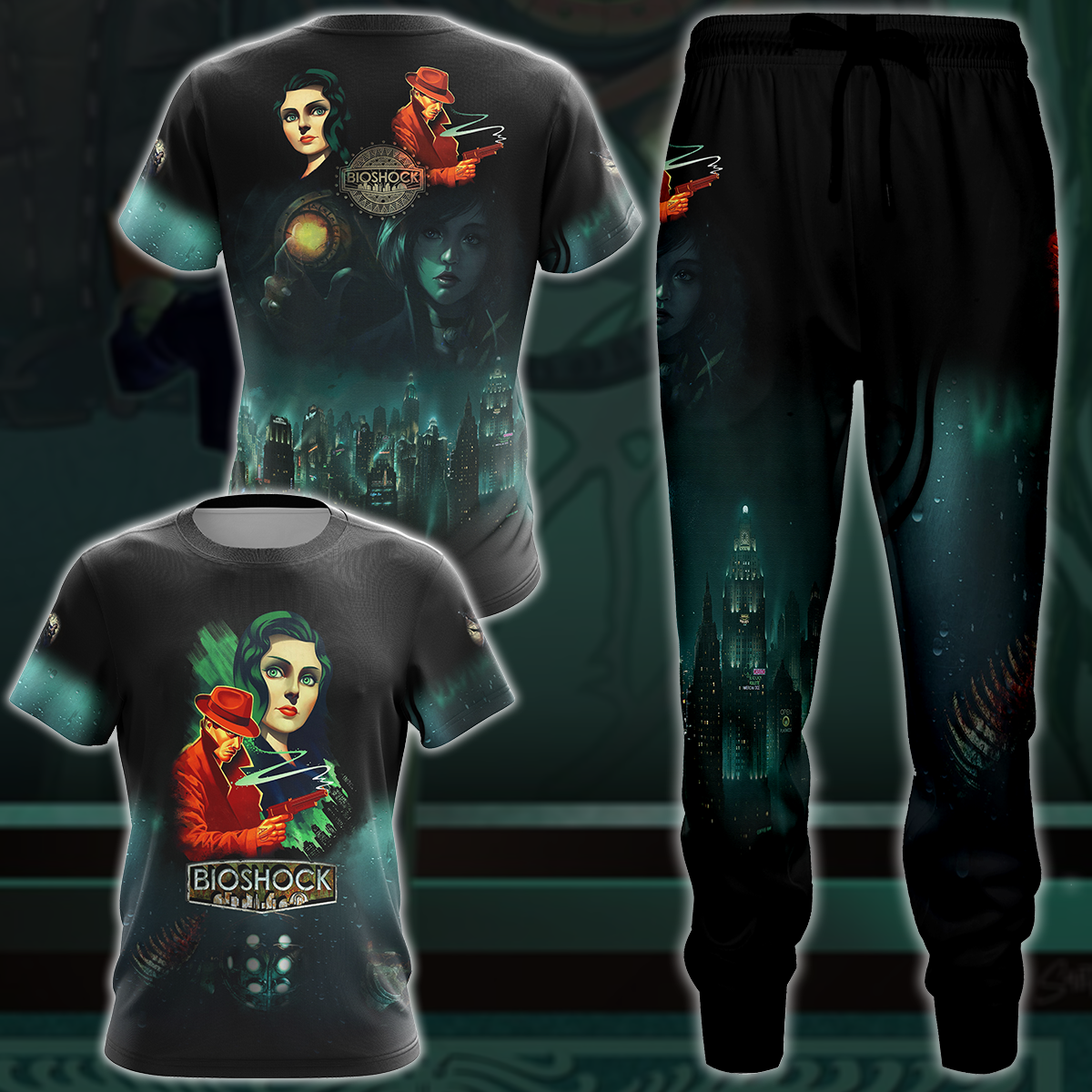 BioShock Video Game 3D All Over Printed T-shirt Tank Top Zip Hoodie Pullover Hoodie Hawaiian Shirt Beach Shorts Jogger