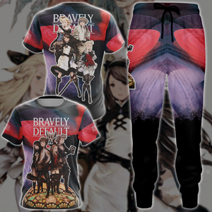 Bravely Default Video Game 3D All Over Printed T-shirt Tank Top Zip Hoodie Pullover Hoodie Hawaiian Shirt Beach Shorts Jogger   