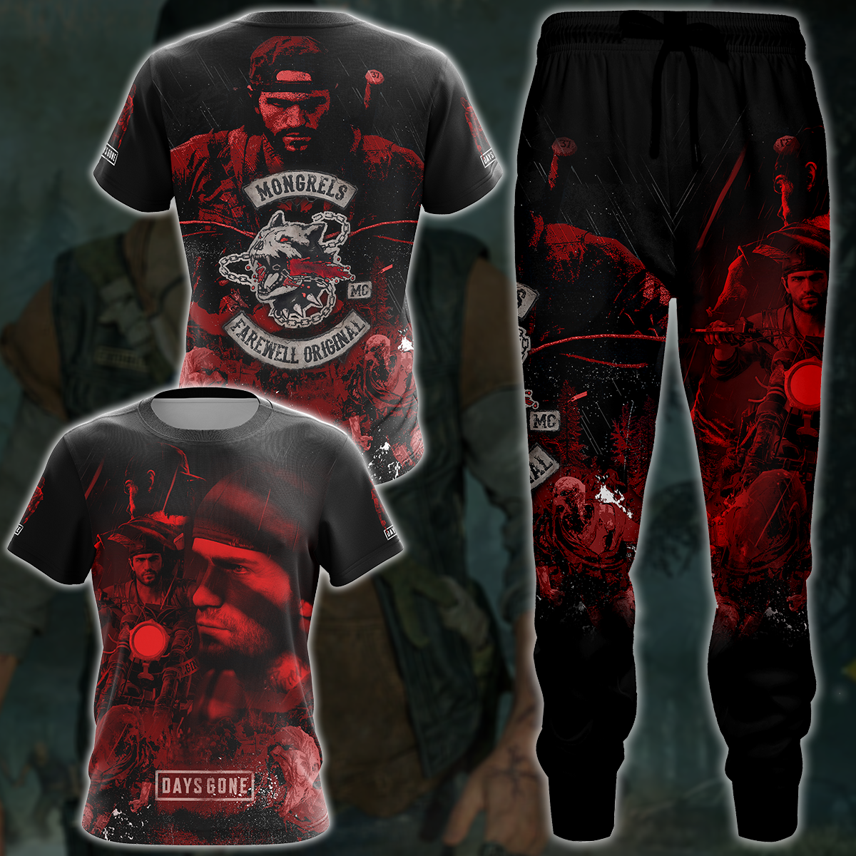 Day’s Gone Video Game 3D All Over Printed T-shirt Tank Top Zip Hoodie Pullover Hoodie Hawaiian Shirt Beach Shorts Jogger