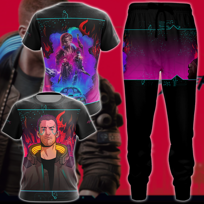 Cyberpunk 2077 Video Game 3D All Over Print T-shirt Tank Top Zip Hoodie Pullover Hoodie Hawaiian Shirt Beach Shorts Jogger