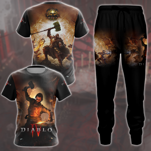 Diablo IV: Loot Reborn Video Game All Over Printed T-shirt Tank Top Zip Hoodie Pullover Hoodie Hawaiian Shirt Beach Shorts Joggers   