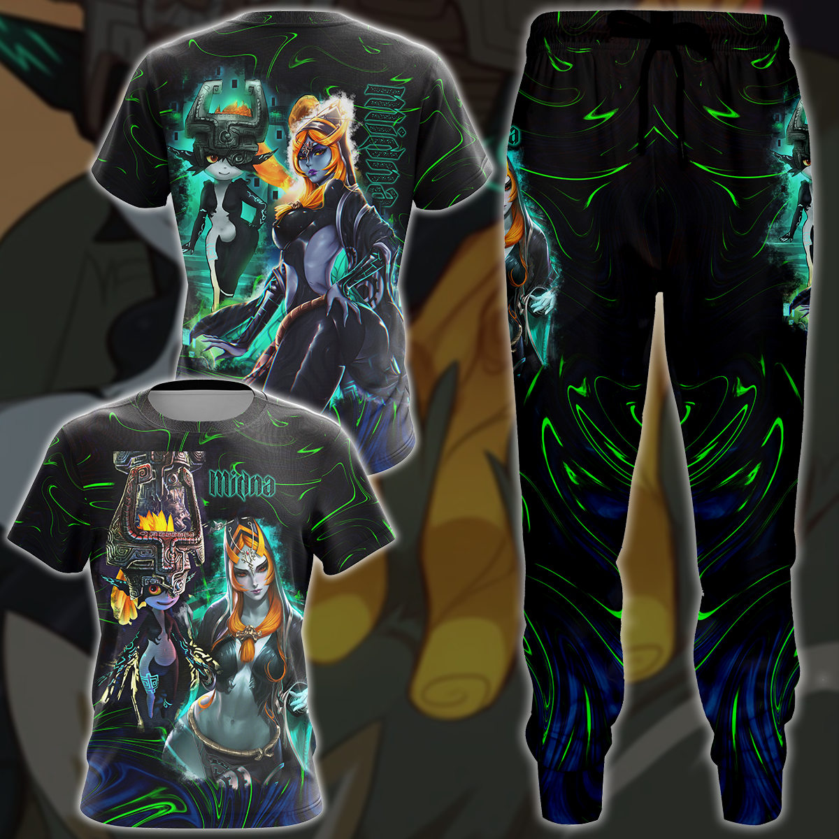 Legend of Zelda Midna Video Game 3D All Over Print T-shirt Tank Top Zip Hoodie Pullover Hoodie Hawaiian Shirt Beach Shorts Jogger