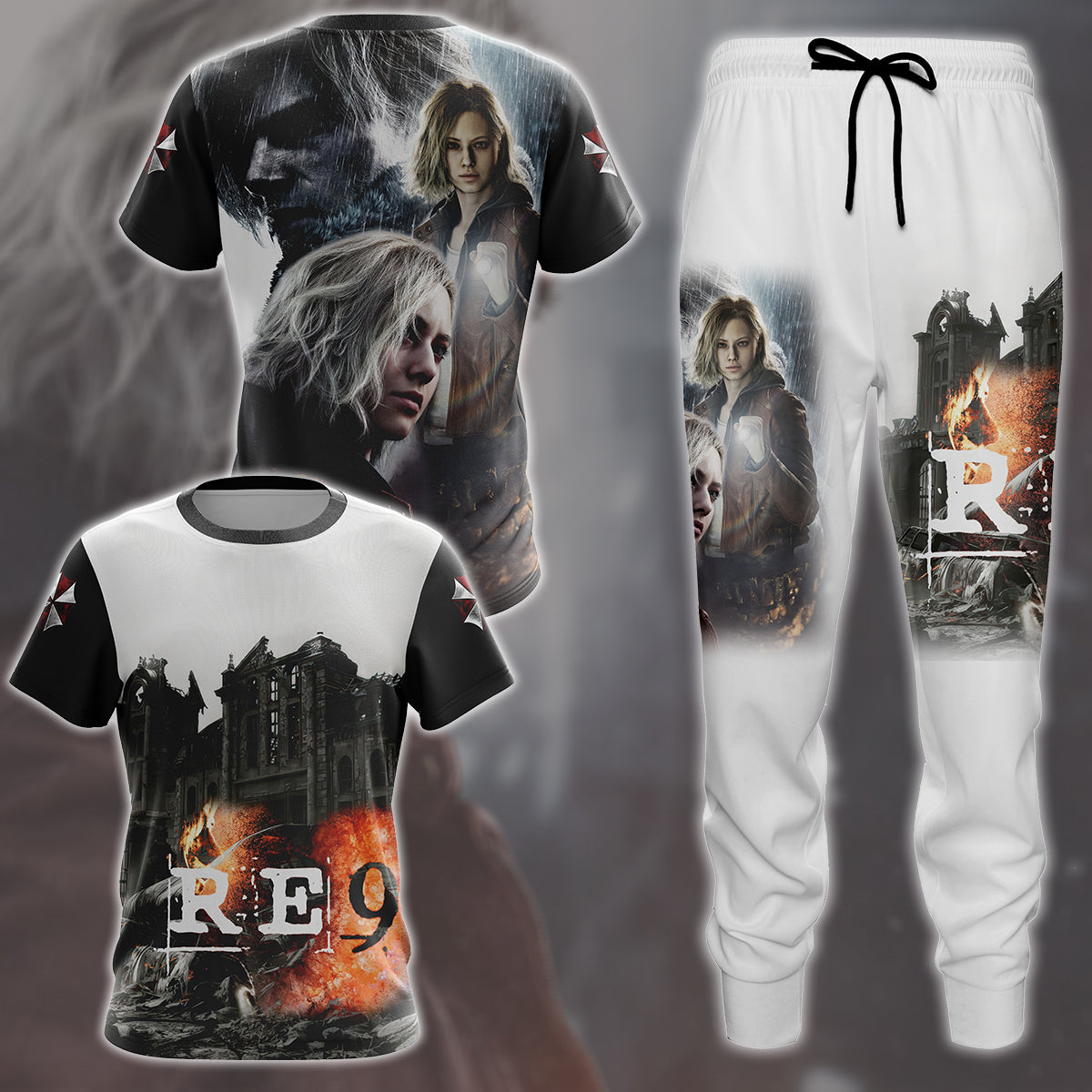 Resident Evil Requiem Video Game All Over Printed T-shirt Tank Top Zip Hoodie Pullover Hoodie Hawaiian Shirt Beach Shorts Joggers