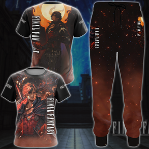 Final Fantasy XVI Video Game All-Over T-shirt Hoodie Tank Top Hawaiian Shirt Beach Shorts Joggers   