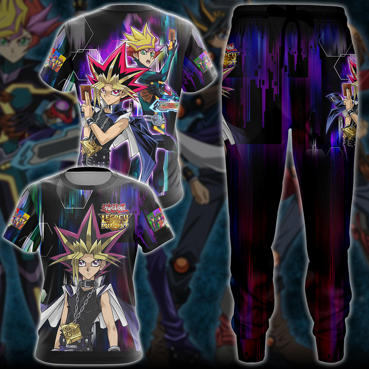 Yu-Gi-Oh! Legacy of the Duelist Video Game 3D All Over Printed T-shirt Tank Top Zip Hoodie Pullover Hoodie Hawaiian Shirt Beach Shorts Jogger