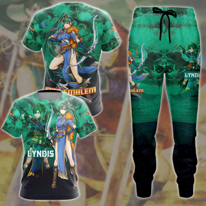 Fire Emblem Blazing Sword Lyndis Video Game All Over Printed T-shirt Tank Top Zip Hoodie Pullover Hoodie Hawaiian Shirt Beach Shorts Joggers   