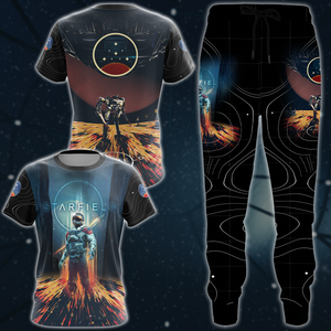 Starfield Video Game 3D All Over Printed T-shirt Tank Top Zip Hoodie Pullover Hoodie Hawaiian Shirt Beach Shorts Joggers   