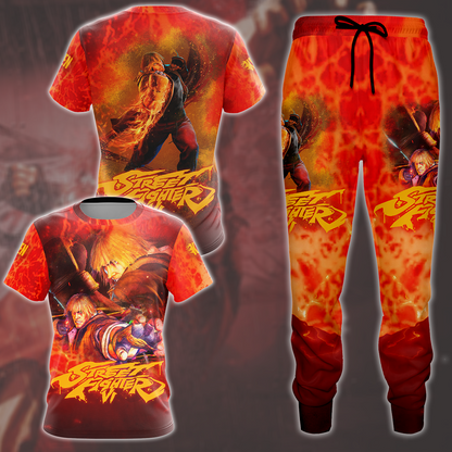 Street Fighter 6 Ken Video Game All Over Printed T-shirt Tank Top Zip Hoodie Pullover Hoodie Hawaiian Shirt Beach Shorts Joggers