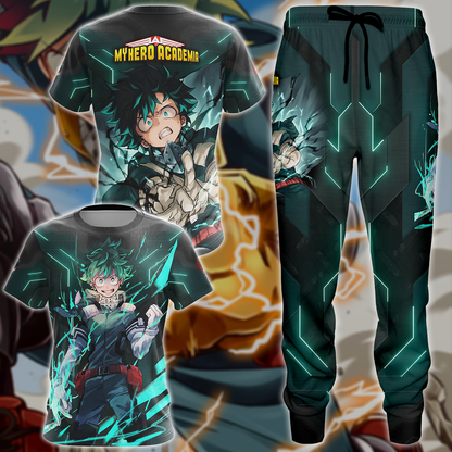 My Hero Academia Deku Midoriya Izuku 3D All Over Print T-shirt Tank Top Zip Hoodie Pullover Hoodie Hawaiian Shirt Beach Shorts Jogger