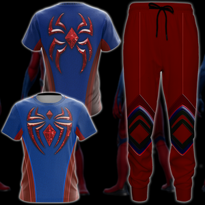 Spider-Man 2 Peter Parker Scarlet III Suit Cosplay Video Game All Over Printed T-shirt Tank Top Zip Hoodie Pullover Hoodie Hawaiian Shirt Beach Shorts Joggers   