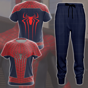 Spider-Man 2 Amazing Suit 2 (Amazing Spider-Man 2 suit) Cosplay Video Game All Over Printed T-shirt Tank Top Zip Hoodie Pullover Hoodie Hawaiian Shirt Beach Shorts Joggers   